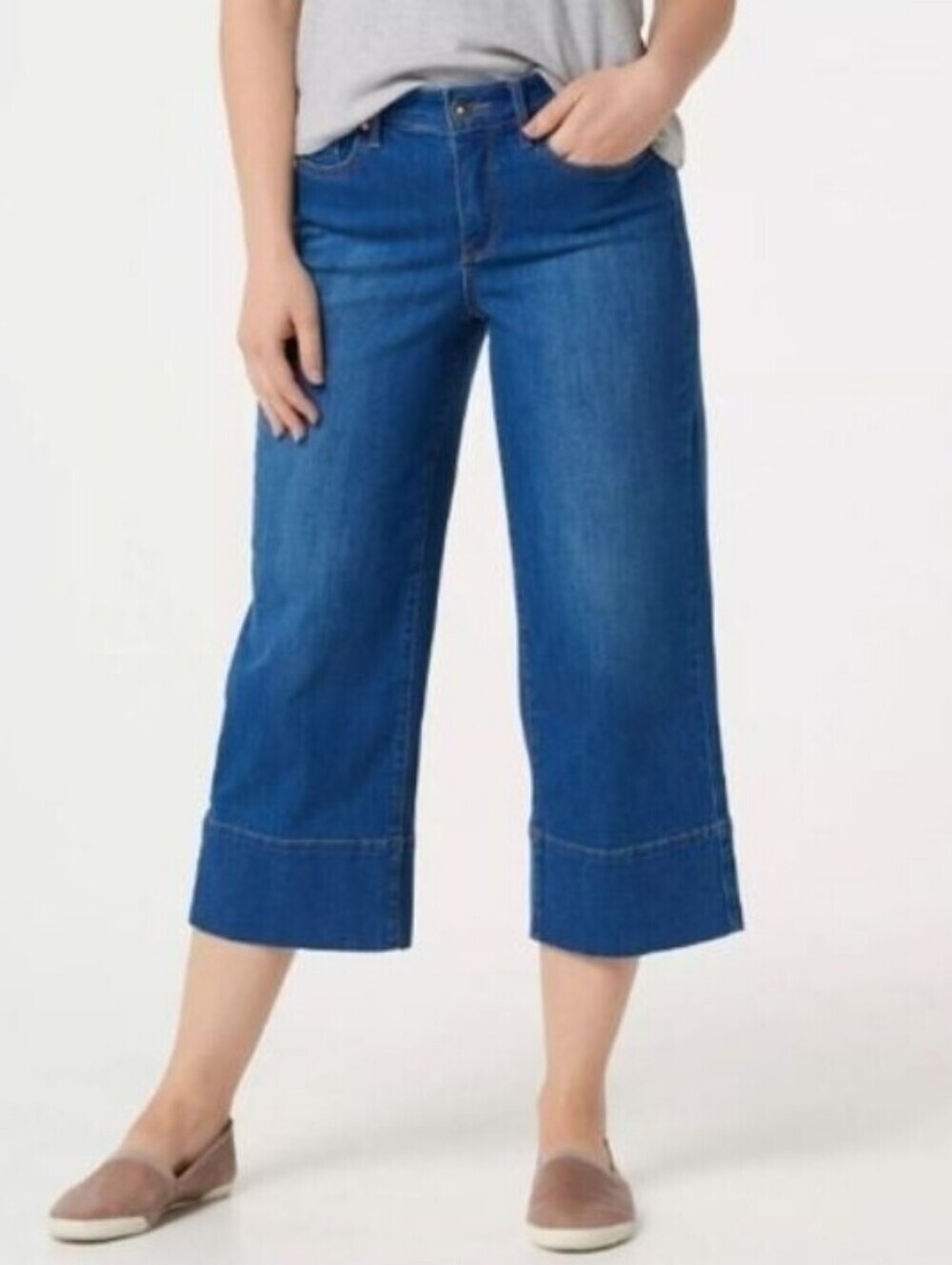 Christopher & Banks Capri Cropped Slit Hem Jeans Size 8